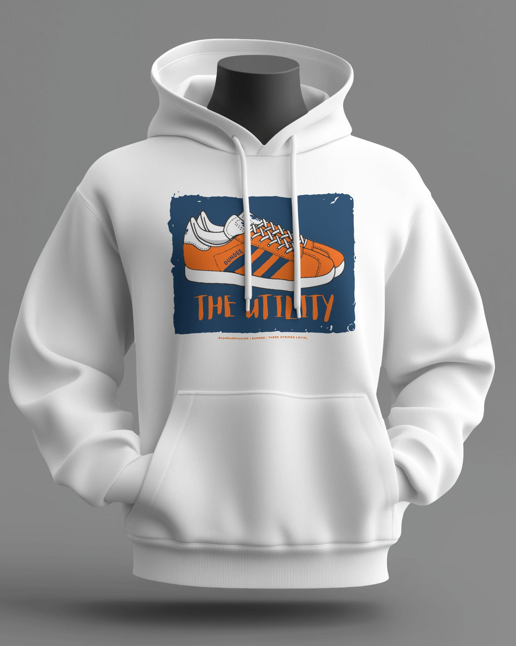 THE UTILITY Midweight Hoodie | Dundee - Dundee United Hooligan Firm | Three Stripes Loyal