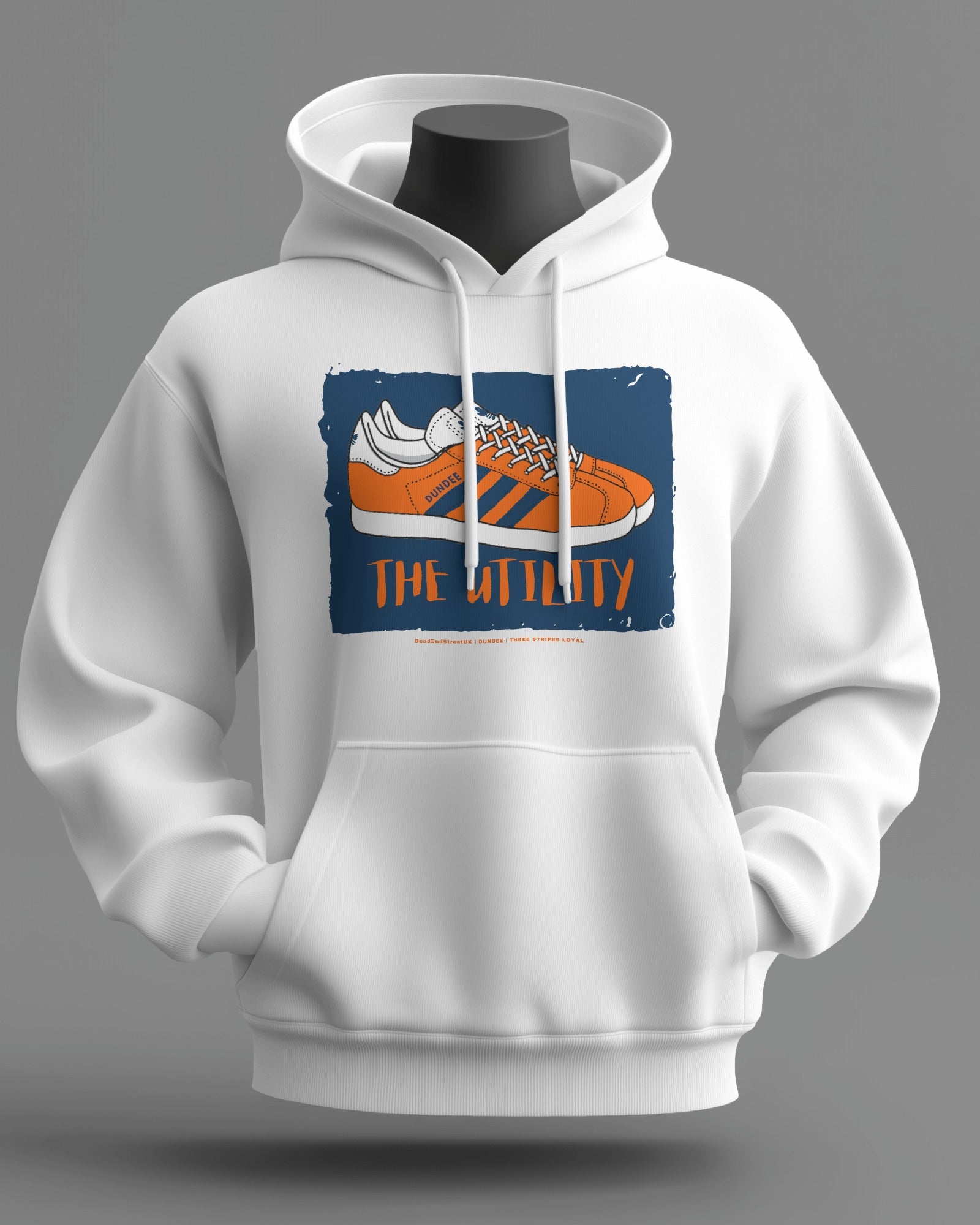 THE UTILITY Midweight Hoodie | Dundee - Dundee United Hooligan Firm | Three Stripes Loyal