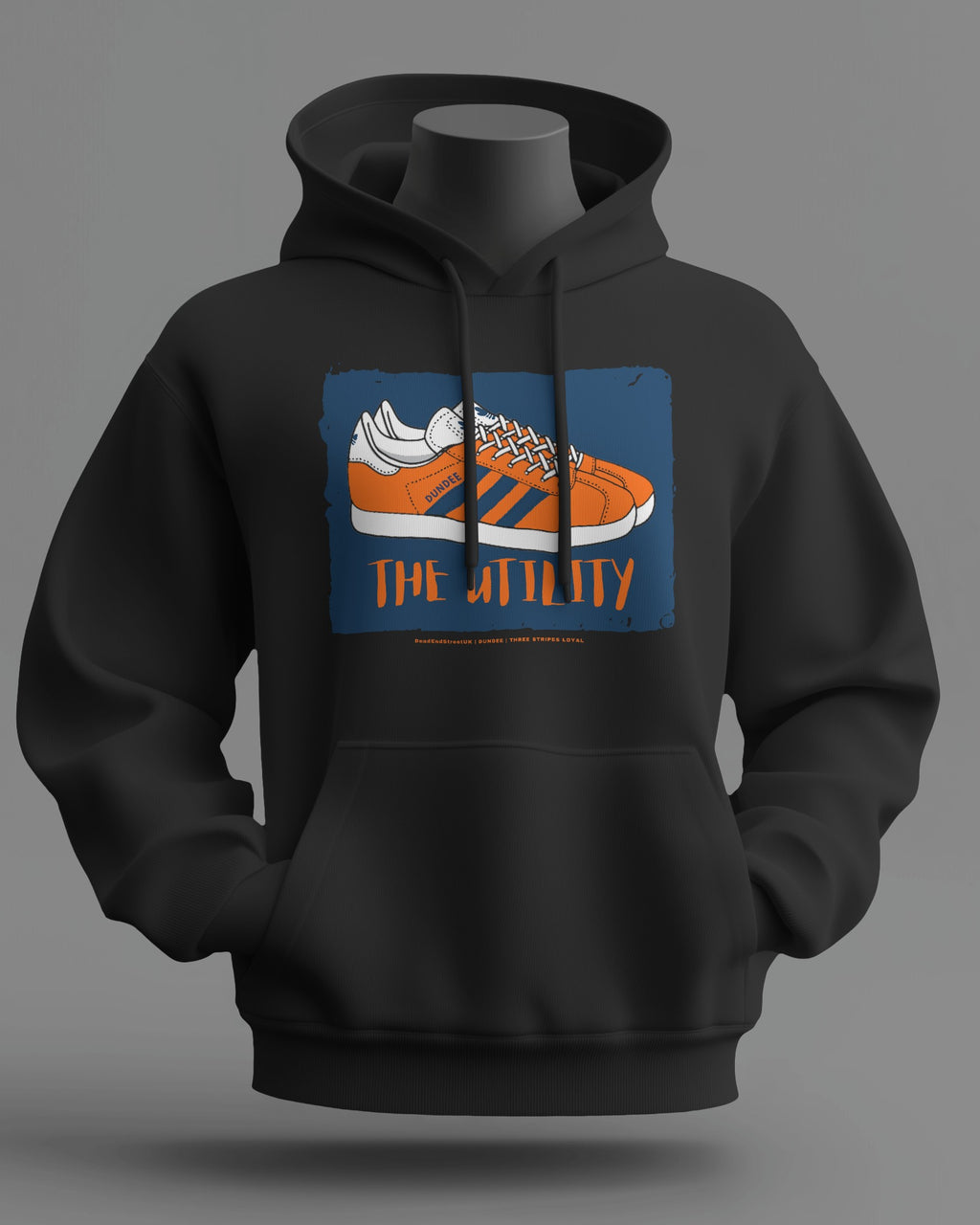 THE UTILITY Midweight Hoodie | Dundee - Dundee United Hooligan Firm | Three Stripes Loyal