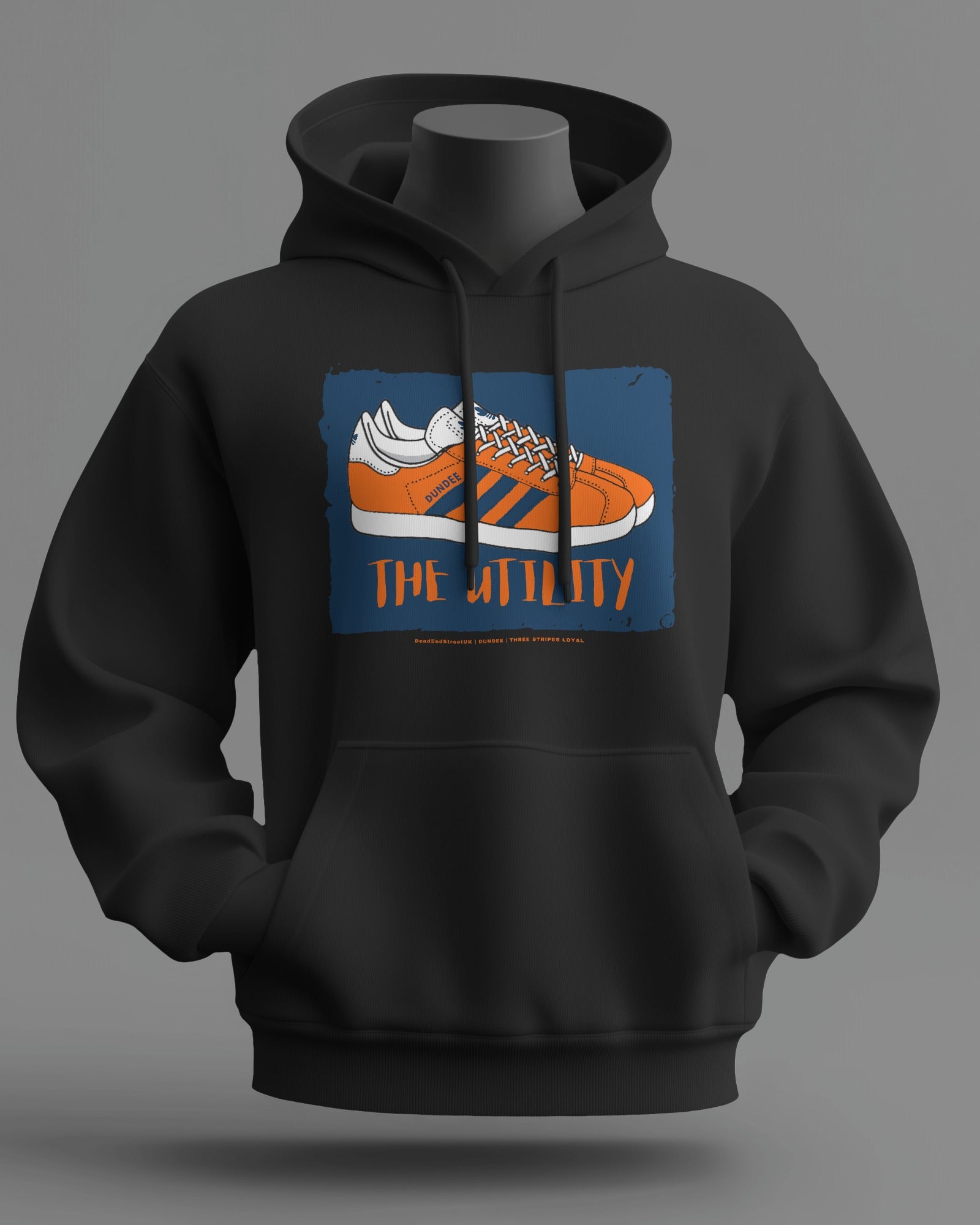 THE UTILITY Midweight Hoodie | Dundee - Dundee United Hooligan Firm | Three Stripes Loyal