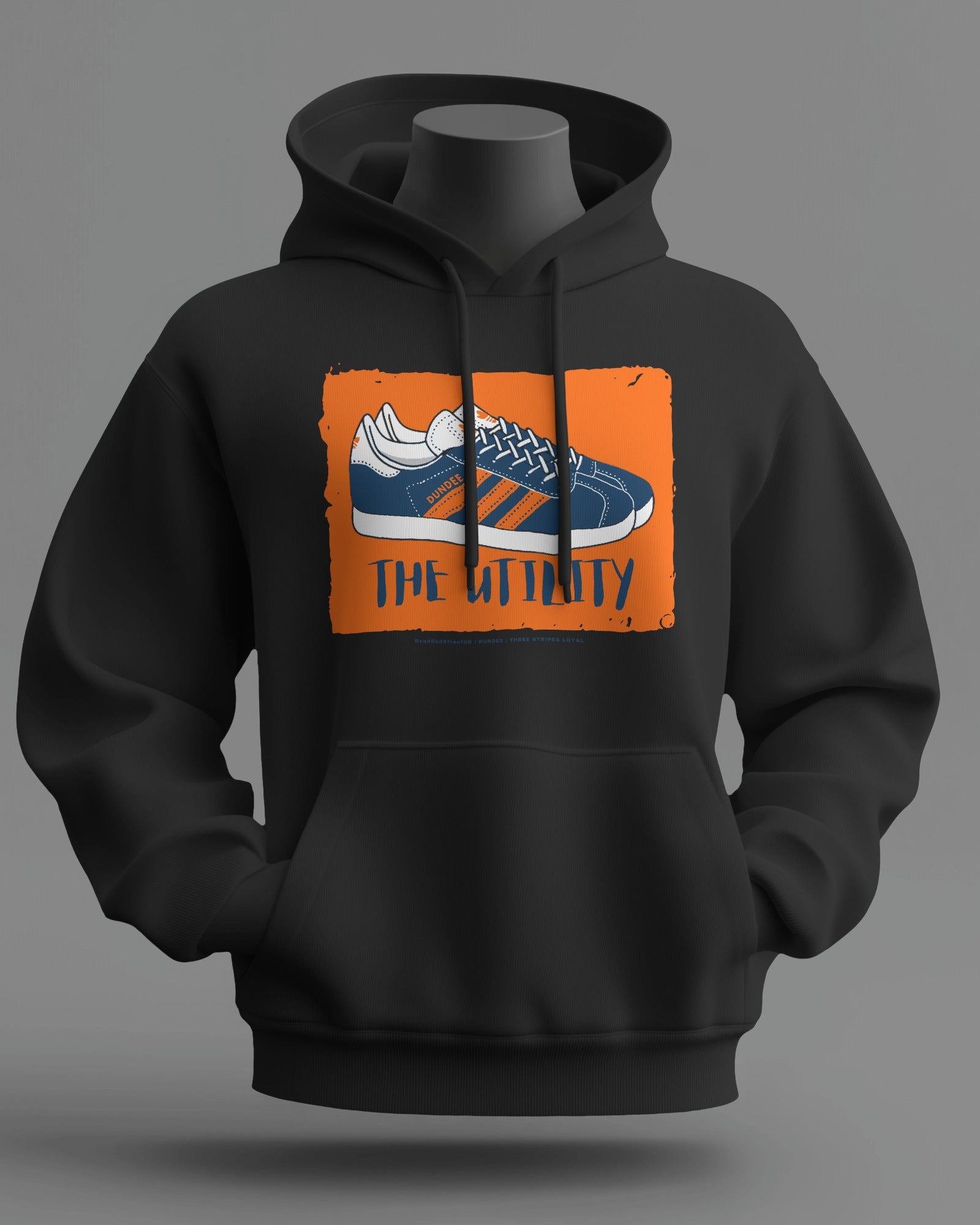 THE UTILITY Midweight Hoodie | Dundee - Dundee United Hooligan Firm | Three Stripes Loyal
