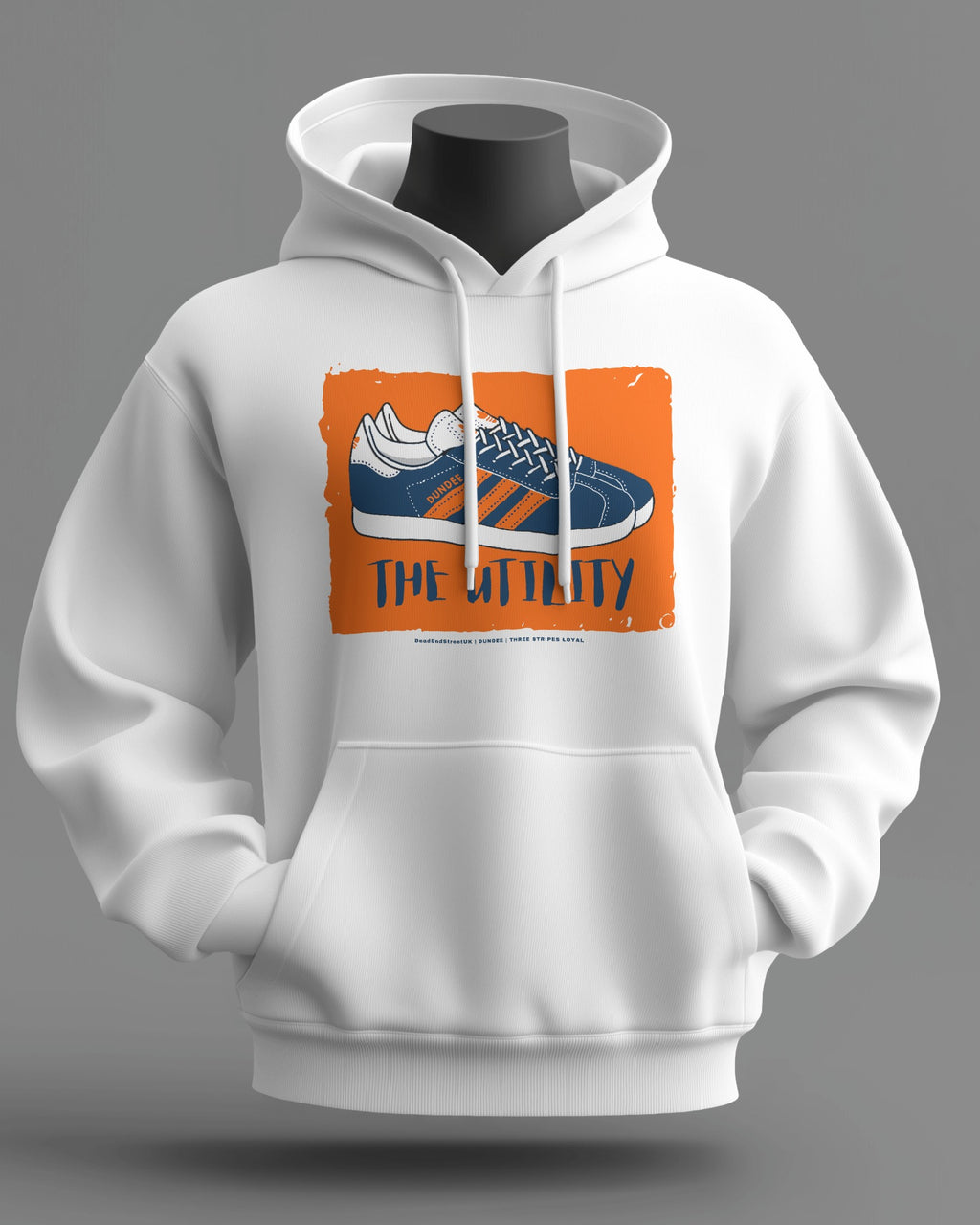 THE UTILITY Midweight Hoodie | Dundee - Dundee United Hooligan Firm | Three Stripes Loyal